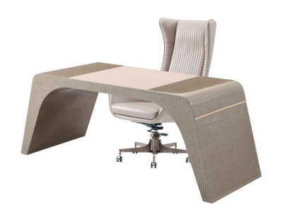 Arbeitszimmer buro Luxus Schreibtisch mit Computerstühl Büromöbel Modern Beige